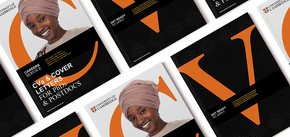 University of Cambridge careers service brand on key publications