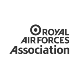 logo of Royal Air Forces Association in grey